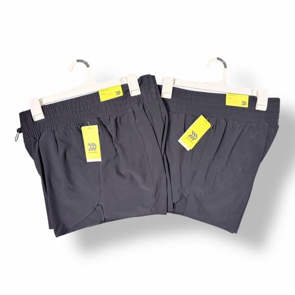 all in motion Pants - BUNDLE of 2 - All in Motion Women’s High Rise Flex Shorts Black Size Medium NWT